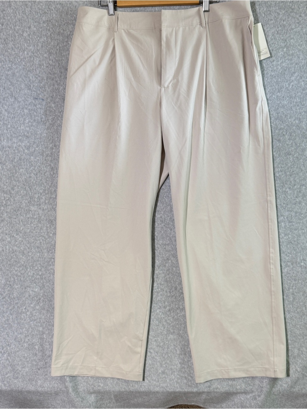 Target Men's Light Beige Pleated Chino Pants